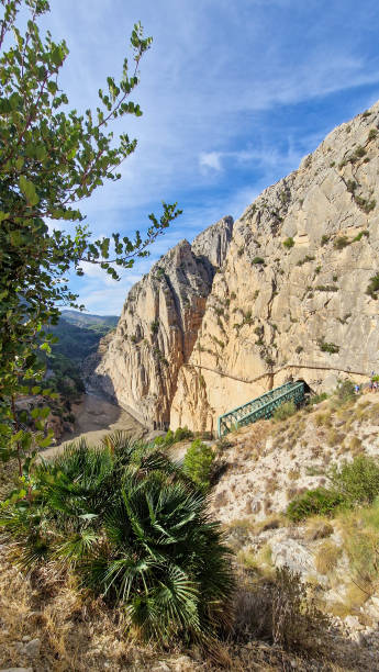 istock Royal Trail Also Known as El Caminito Del Rey - Mountain Path Along Steep Cliffs in Gorge Chorro, Andalusia, Spain 1458817679