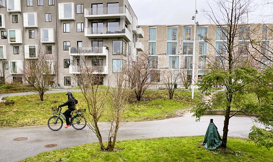Residential Buildings in fashionable Frederiksberg, Denmark.