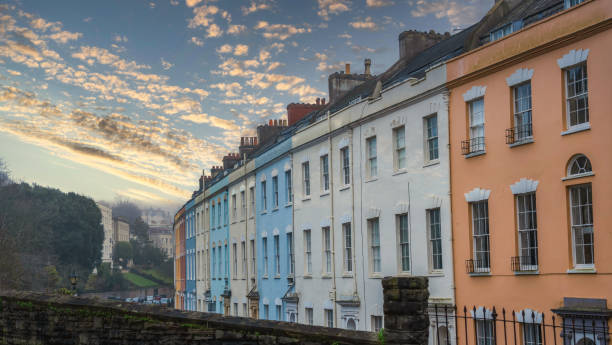 istock Cornwallis Crescent colourful homes at Clifton in Bristol 1458818359