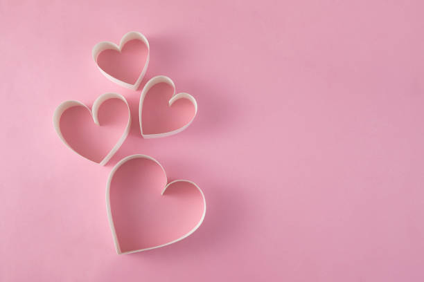 istock Heart Shaped Papers for Valentine's Day 1458823718