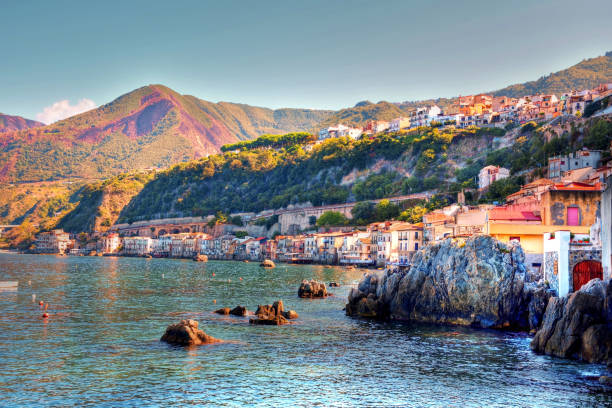 scilla calabria italia - calabria foto e immagini stock