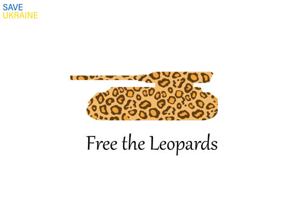 free leopards banner. tank shape print, help ukraine placard, stop war in ukraine - leopard tank 幅插畫檔、美工圖案、卡通及圖標
