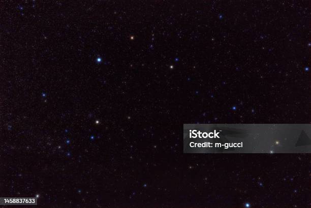 Milky Way Stars And Constellations On Evening Sky Stock Photo - Download Image Now - Asteroid, Astrology, Astronomy