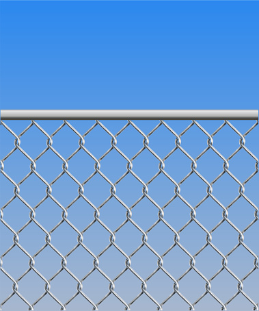chain link fence wire mesh steel metal isolated on transparent background. Art design gate made. Prison barrier, secured property