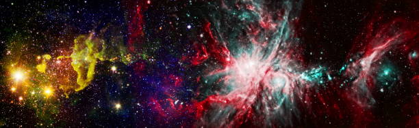 istock Mystical beautiful space. Unforgettable diverse space background , Spiral galaxy in deep space. Elements of this image furnished by NASA. 1458840419