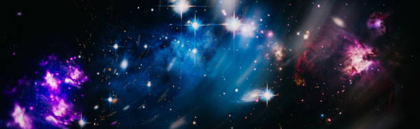 istock Mystical beautiful space. Unforgettable diverse space background , Spiral galaxy in deep space. Elements of this image furnished by NASA. 1458840451