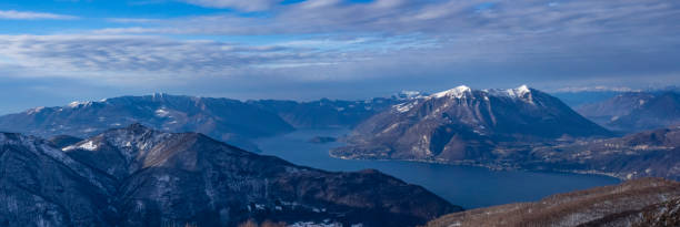 Landscape of Lake Como from Giumello Alp