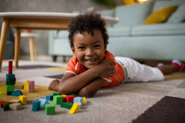 istock Little boy at home 1458846706
