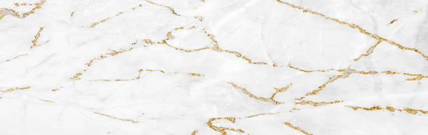 istock White gold marble luxury texture golden line pattern abstract background. Panoramic Marbling texture design for Banner, invitation, wallpaper, headers, website, print ads, packaging design template 1458849219