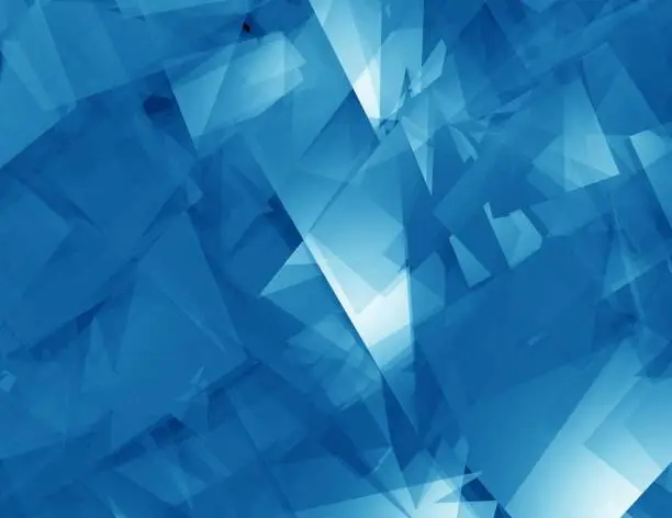 Photo of Abstract geometric blue and white color background