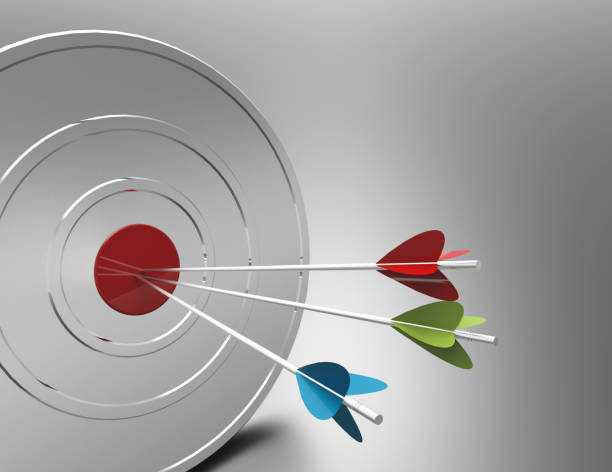 istock Success And Accuracy Concept -Dartboard and Arrows 1458853530