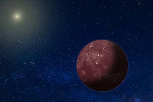 istock Rocky exoplanet with craters and an atmosphere 1458861097