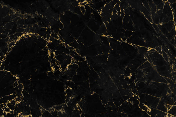 Black and gold marble luxury wall texture with shiny golden line pattern abstract background design for a cover book or wallpaper and banner website