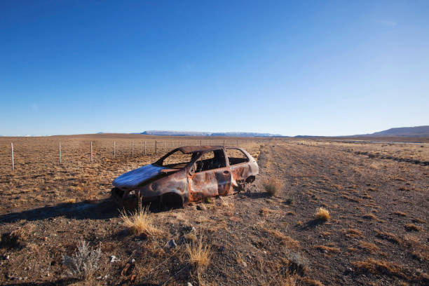 Free Stock Photo of Row of Abandoned Cars in Desert | Download Free ...