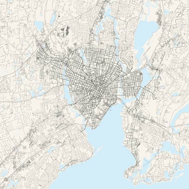 New Haven, Connecticut Vector Map Topographic / Road map of New Haven, Connecticut, USA. Map data is open data via openstreetmap contributors. All maps are layered and easy to edit. Roads are editable stroke. connecticut stock illustrations