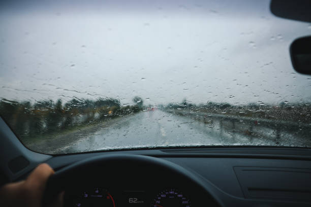 istock Wet winter journey home 1458874437