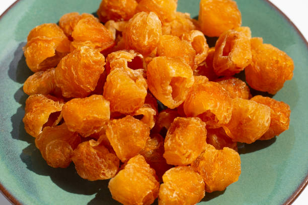 istock Dried longan on green plate 1458895347