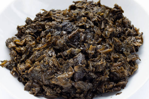 istock Olive Pickled Green Mustard with Mushroom 1458898873