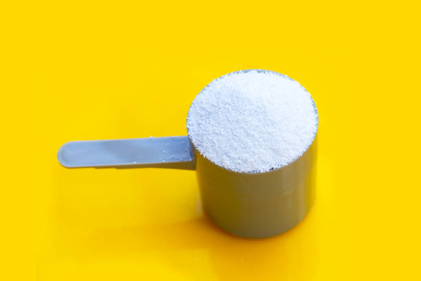 istock Detergent powder for clothes washing. Laundry concept. 1458908844