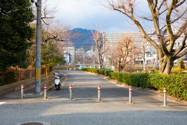 istock Street in the town 1458927745