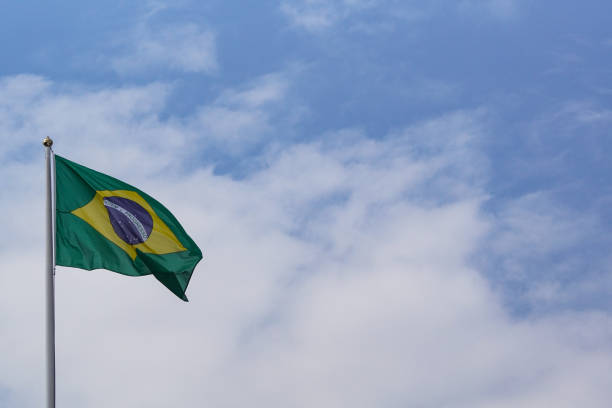 istock Low angle view of flag against sky 1458928718