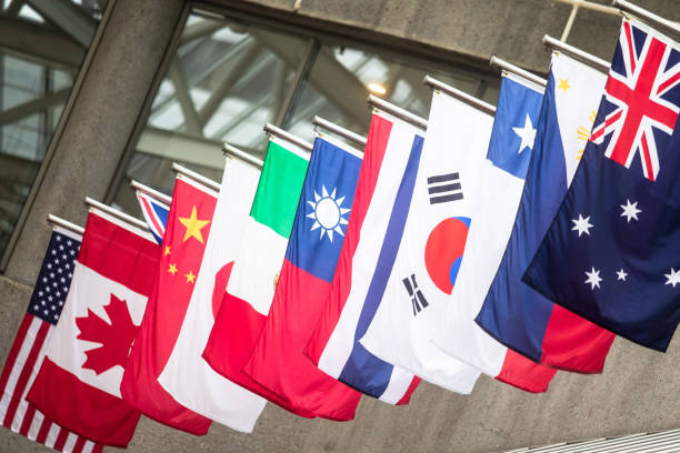 istock A Row of International Flags 1458929860