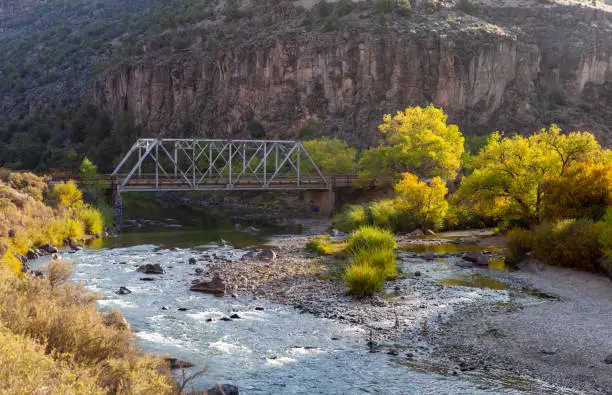 Photo of John Dunn Bridge in Rio Grande Gorge, Arroyo Hondo, New Mexico