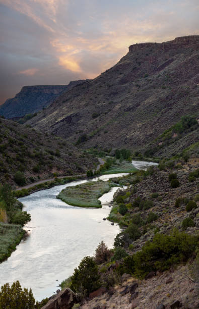 istock View south from switchbacks by Taos Junction Bridge, Pilar, New Mexico 1458935874