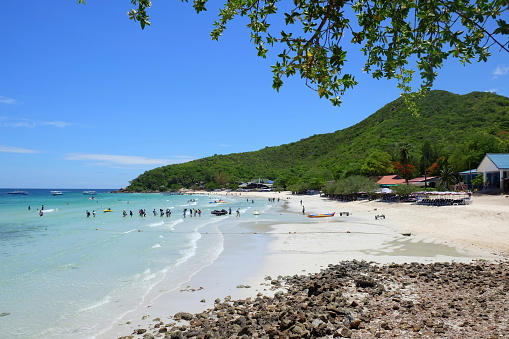 Koh Larn Island in Pattaya, Thailand. It is very popular tropical island.