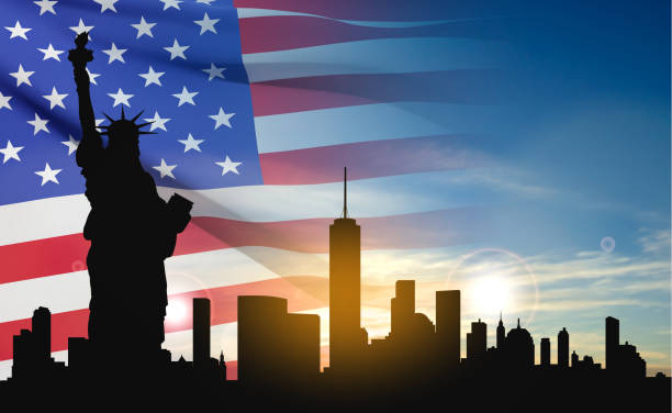 istock Silhouette of the Statue of Liberty 1458947893