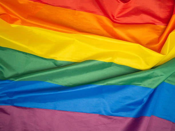 istock Full frame of the rainbow or LGBT flag 1458953503