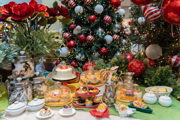 istock Beautiful food setting for Christmas 1458959553