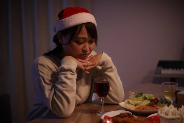 istock woman spending christmas alone 1458960274