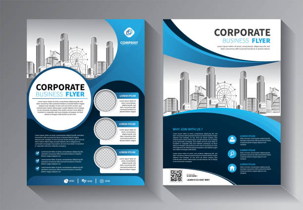 ilustrações de stock, clip art, desenhos animados e ícones de design brochure flyer business template - flyer