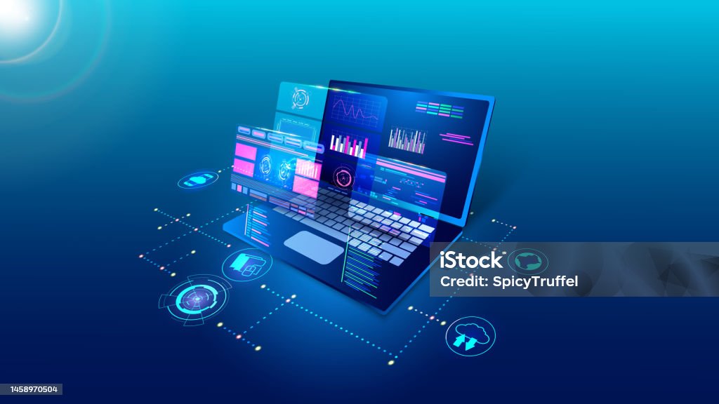 Software Technology Digital Program Develop Laptop Api Code Web ...