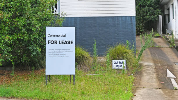 istock Commercial for lease sign 1458973684
