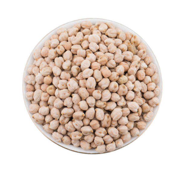 istock Dried Chick Pea Also Know as Kabuli Chana on White Background 1458974830