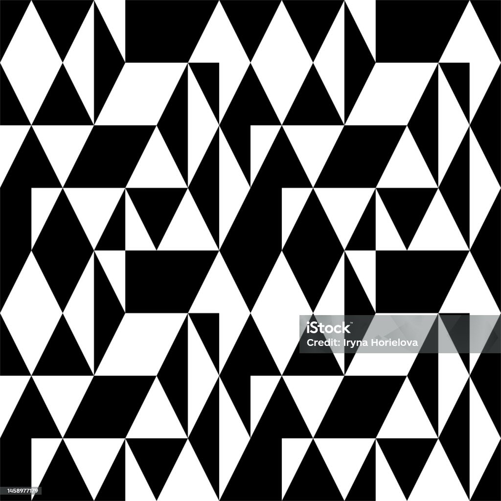 Triangle Pattern Greek Black And White Geometric Pattern In Ancient Greek Style For Printing ...