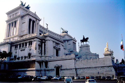 The Victor Emmanuel II Monument in the city of Rome