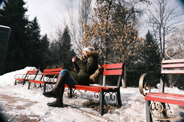 istock Woman is watching a very fun video 1458994576