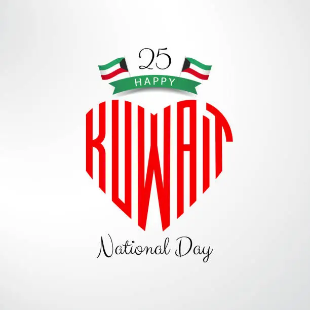 Vector illustration of National Day Kuwait.