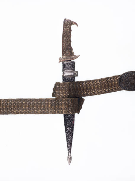 istock arabic dagger on belt isolated on white background 1458996463