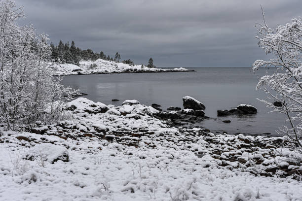 istock First snow by the sea 1458997451