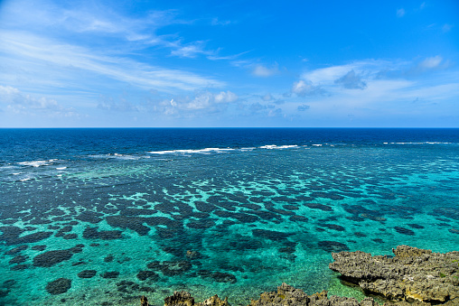Beautiful seascape of Okinawa Miyakojima