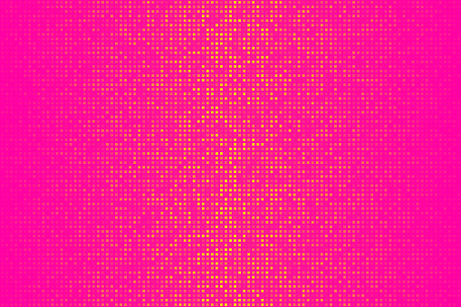Modern and trendy background. Halftone design with a lot of small square dots and beautiful color gradient. This illustration can be used for your design, with space for your text (colors used: Yellow, Orange, Pink, Purple). Vector Illustration (EPS file, well layered and grouped), wide format (3:2). Easy to edit, manipulate, resize or colorize. Vector and Jpeg file of different sizes.