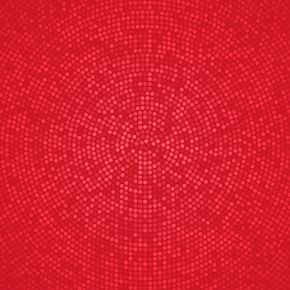 Modern and trendy background. Halftone design with a lot of small dots and beautiful color gradient. This illustration can be used for your design, with space for your text (colors used: Pink, Red). Vector Illustration (EPS file, well layered and grouped), square format (1:1). Easy to edit, manipulate, resize or colorize. Vector and Jpeg file of different sizes.