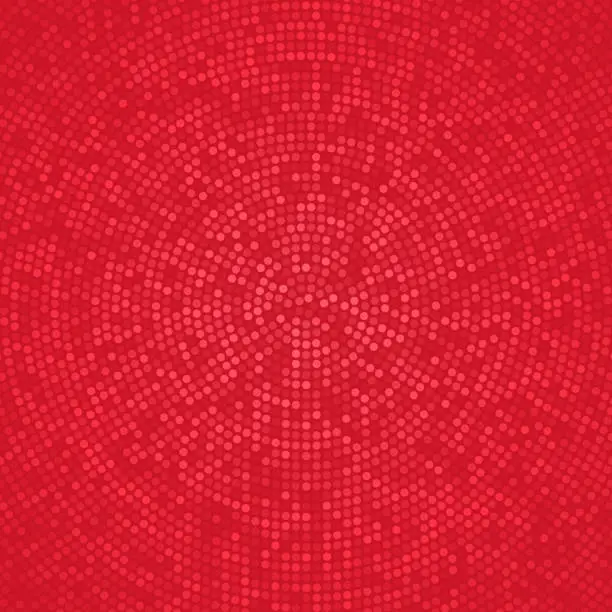 Vector illustration of Abstract Red halftone background with dotted - Trendy design