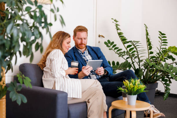 istock Casual business people working together in an office 1459015199