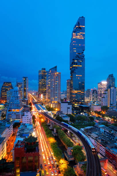 istock The Bangkok Skytrain passes through Chong Non Si Station 1459017699