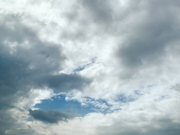 istock Scenic View Of White Cloudy Floating On Bright Blue Sky 1459020284